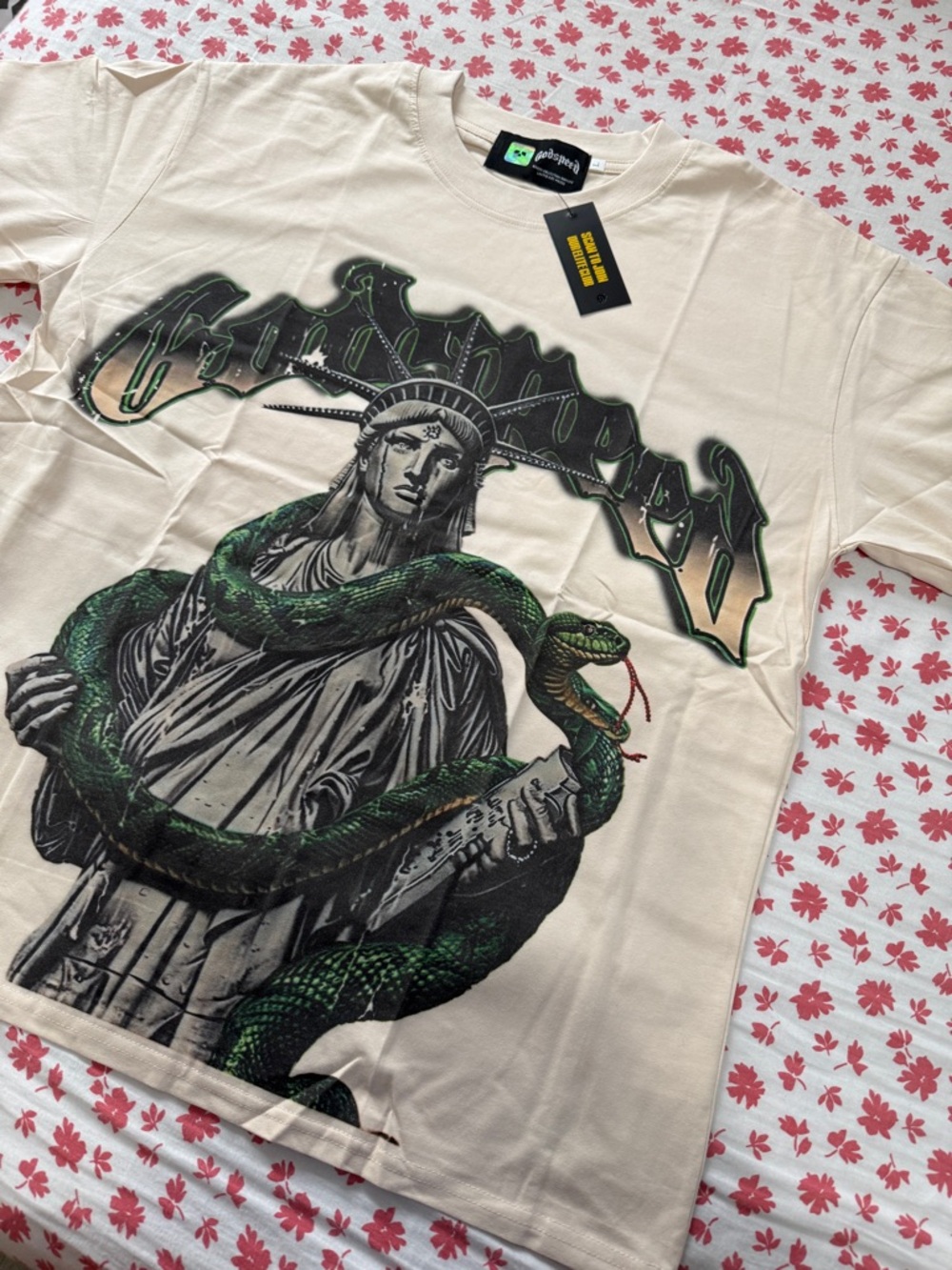 Godspeed - Top 5 Slizzy  Cream Short-Sleeve Tee Cash Cobain collab